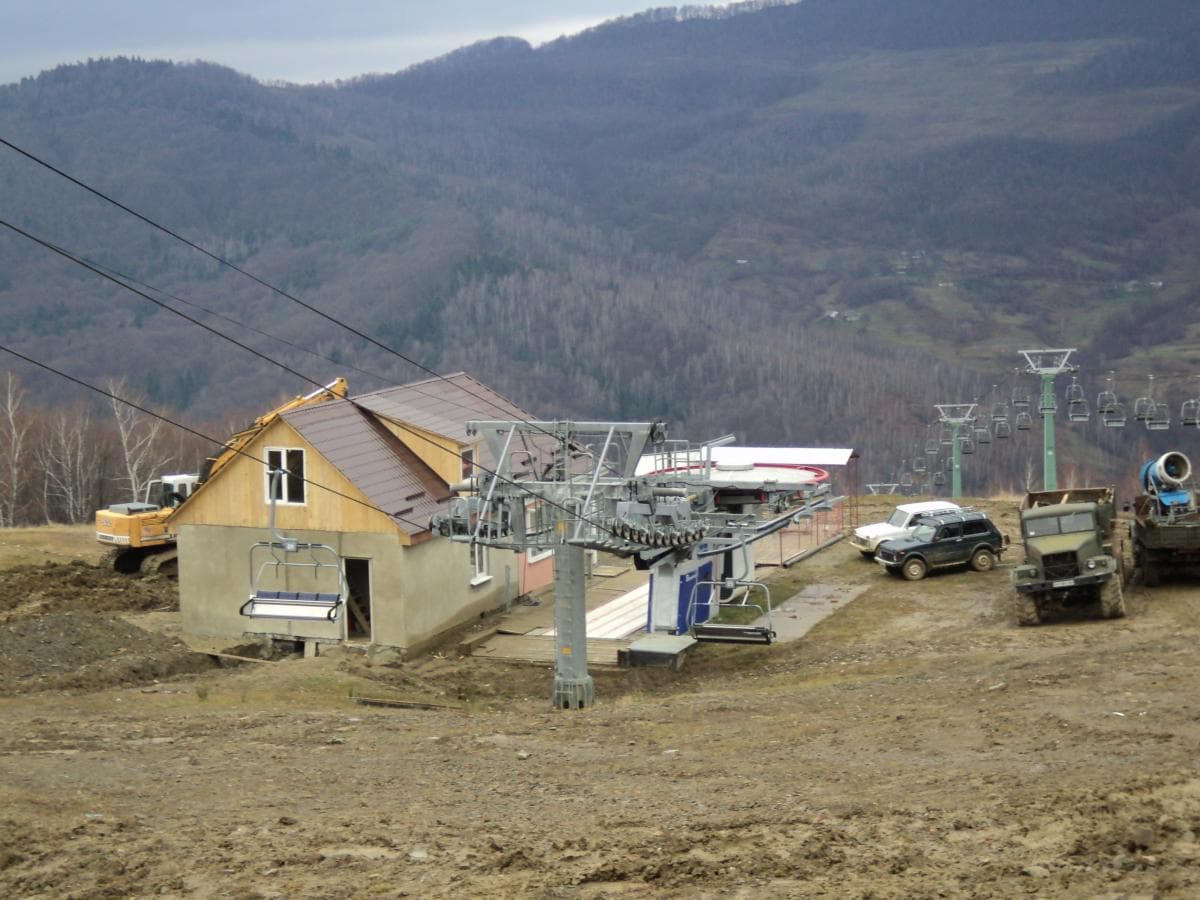 Krasiya in Ukraine - mountains in the background.
