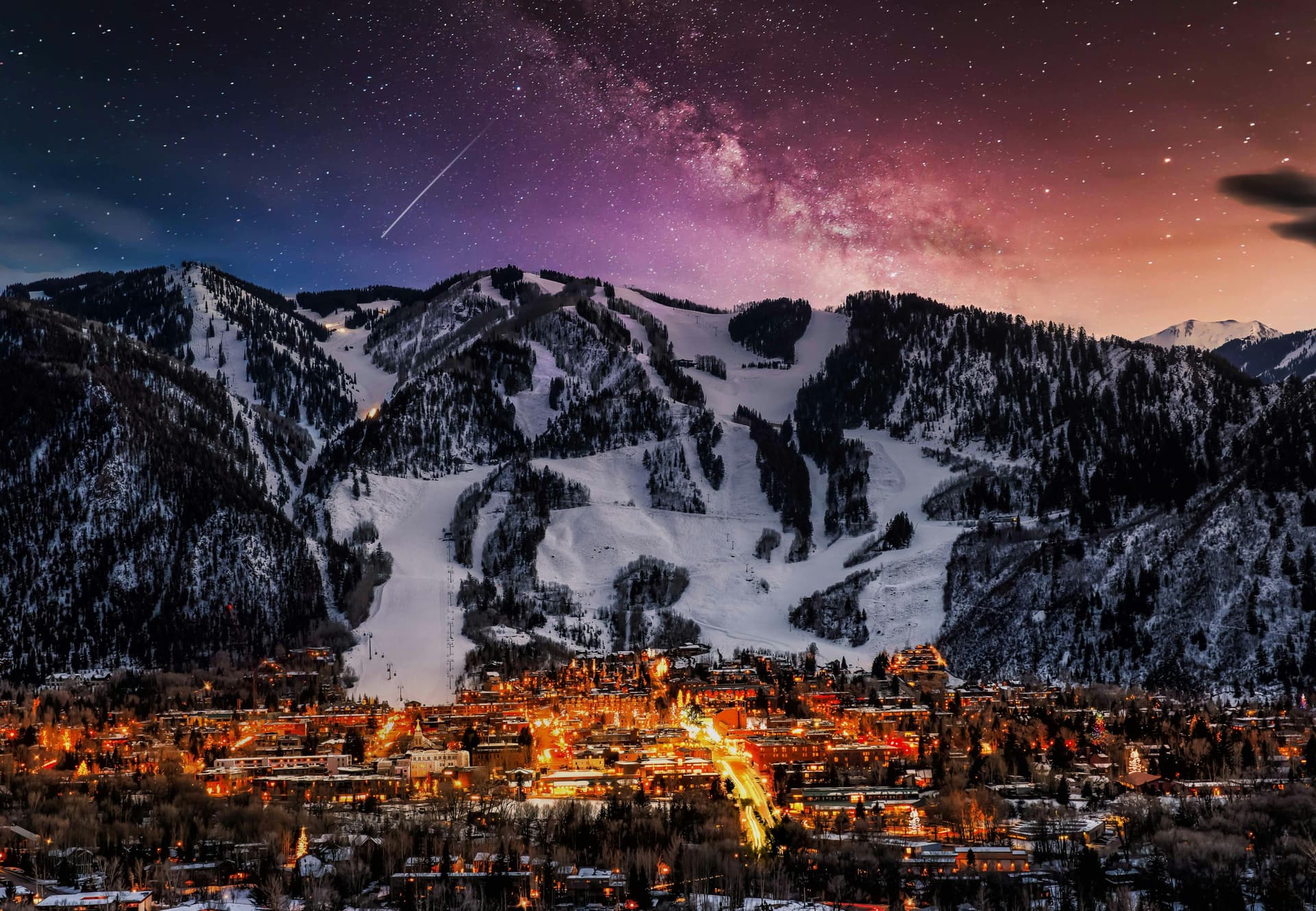 Ski resort at Ski-Waldheimat Hauereck in Austria, featuring a stunning mountain landscape filled with winter sports activities amidst a beautiful winter scenery.