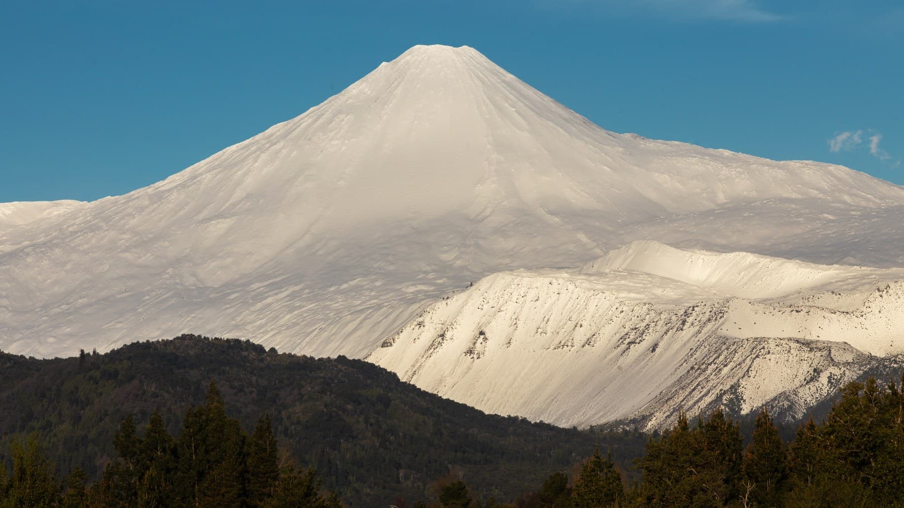 Antuco in Chile - a mountain covered in snow.