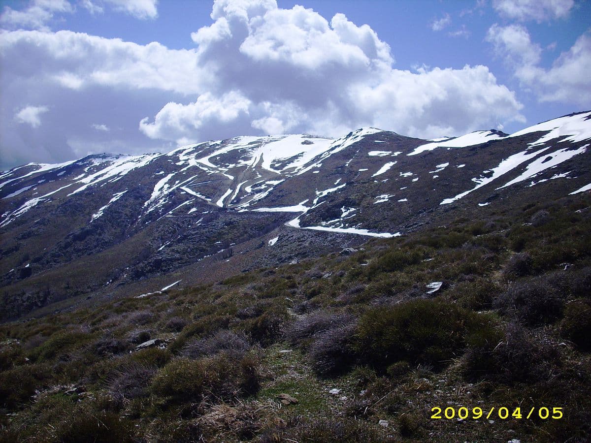 Bruncu Spina in Italy - a mountain with snow on the top of it.