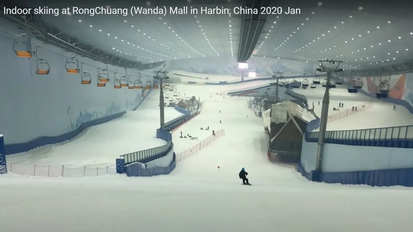 Wanda Harbin Mall resort background