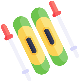 Cannonsburg in USA - a green and yellow object with a red handle.