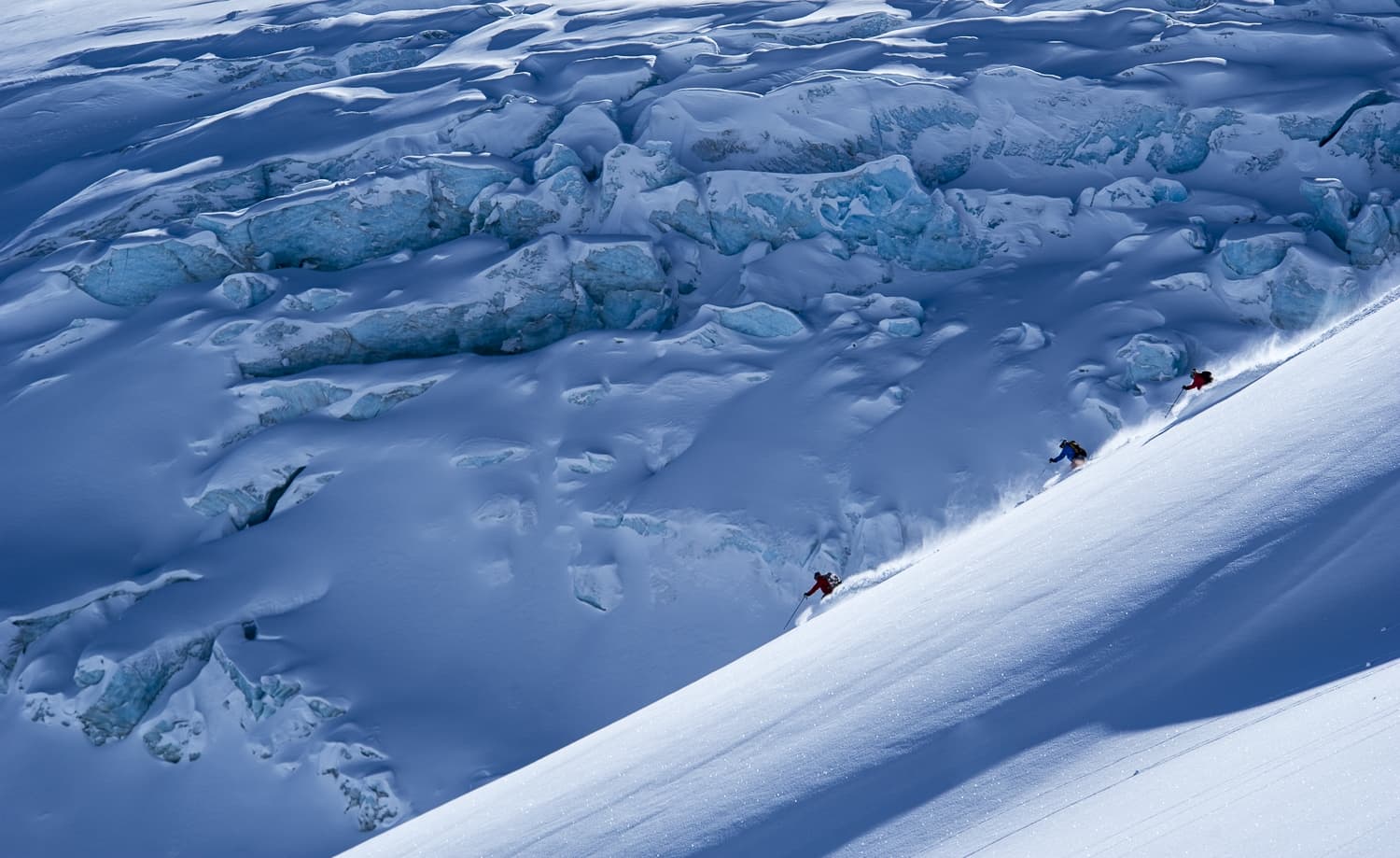 Mystery Mountain in Canada - a person skiing down a snowy mountain.