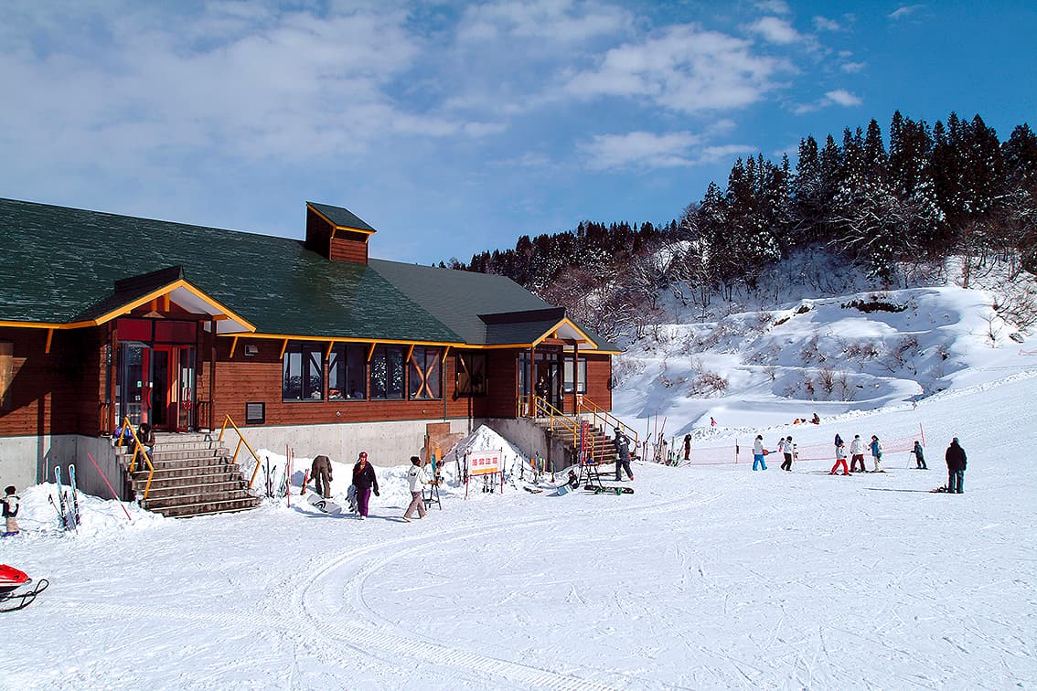 Matsudai in Japan - snow on the ground.
