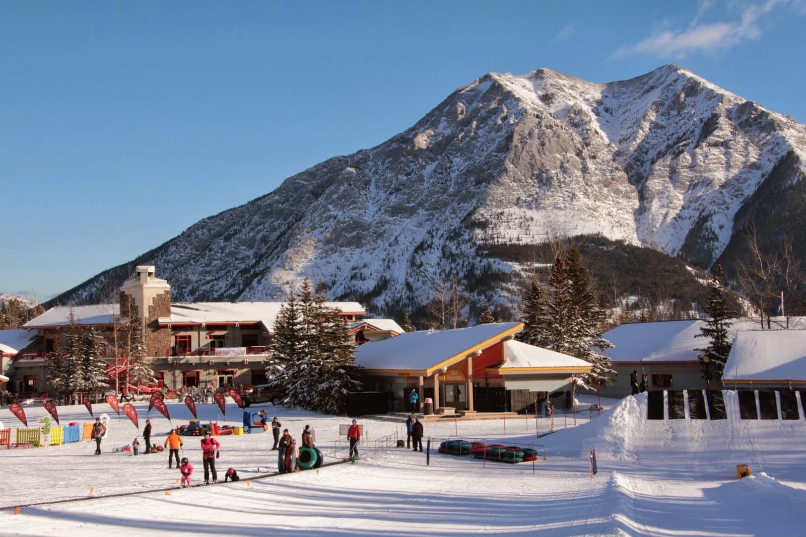 Nakiska in Canada - snow on the ground.