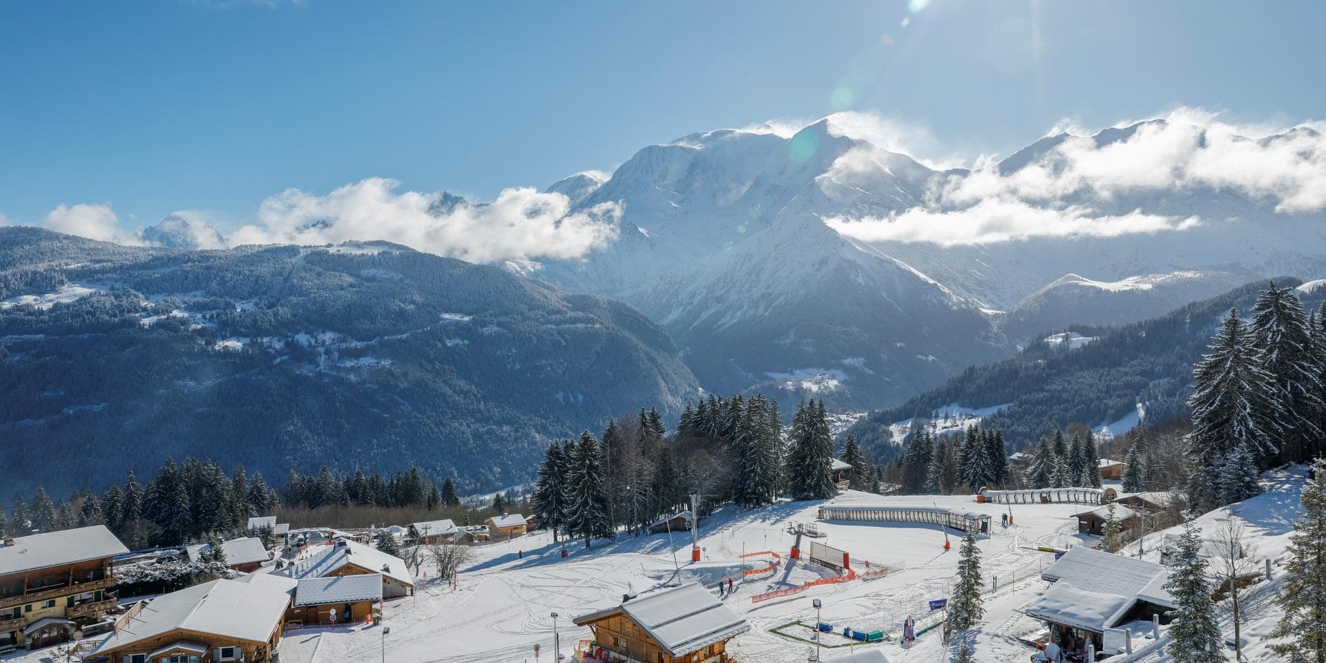 Les Houches Saint-Gervais in France - the view from the top of the mountain.