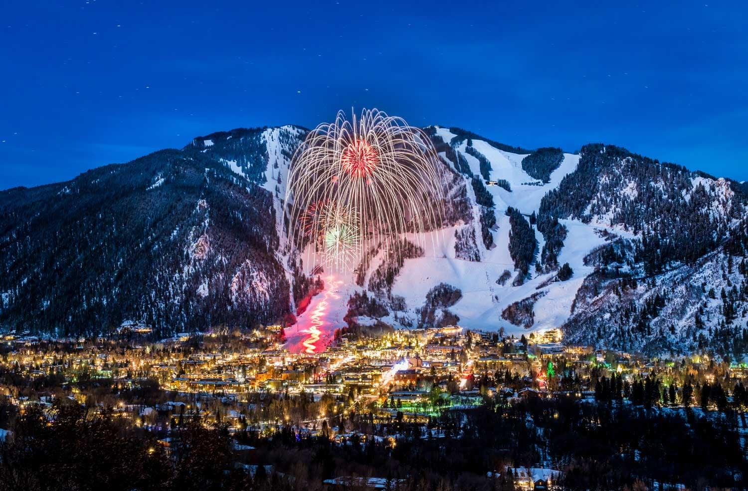 Aspen Mountain resort background