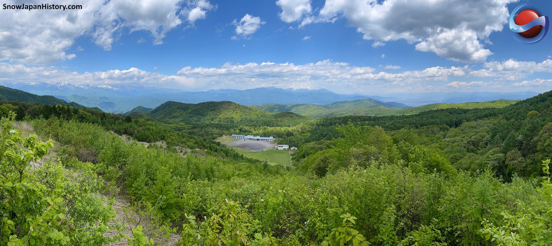 Hijiriyama Panorama in Japan - a view from the top of a mountain.