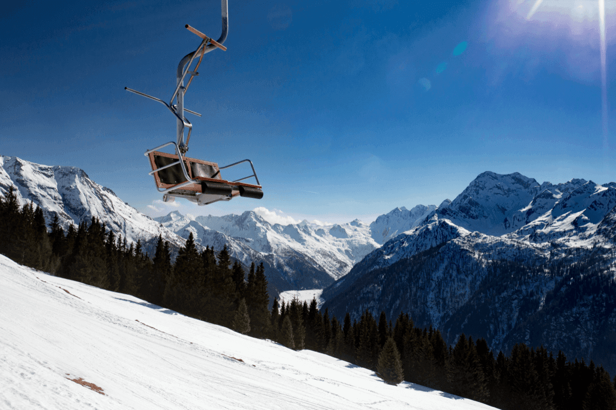 Aprica in Italy - a clear blue sky.