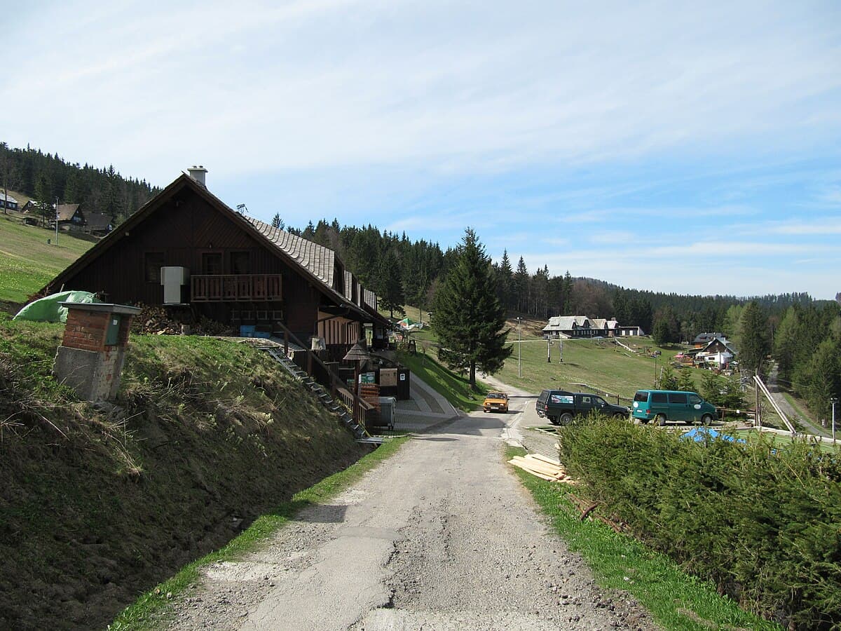 Makov-Kasárne in Slovakia - the sky is blue.