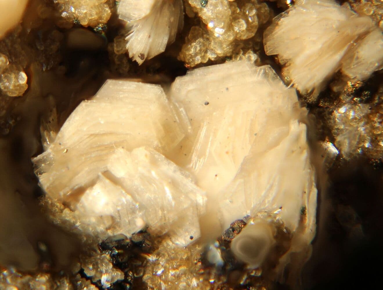 Funiushan Indoor Skiing – Luanchuan in China - a close up view of a rock with crystals.