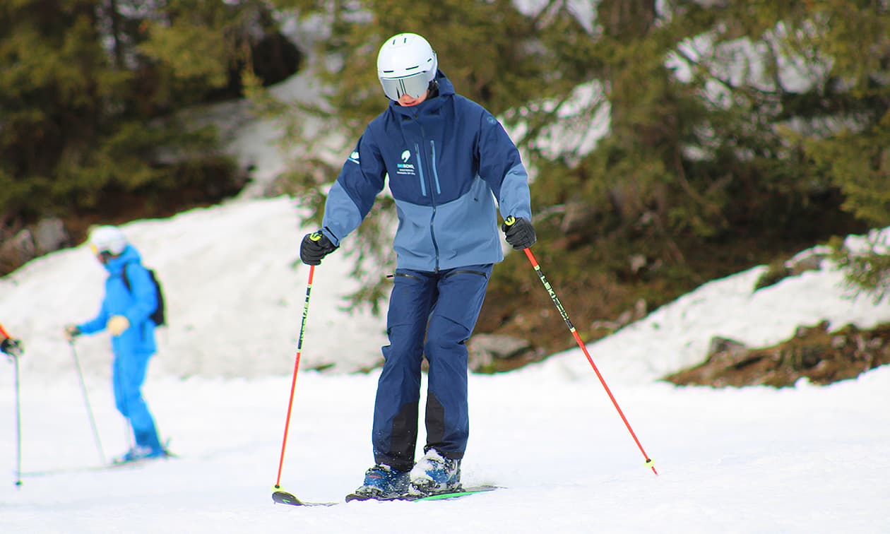 Ego Indoorski – Bergen op Zoom in Netherlands - the man is skiing.