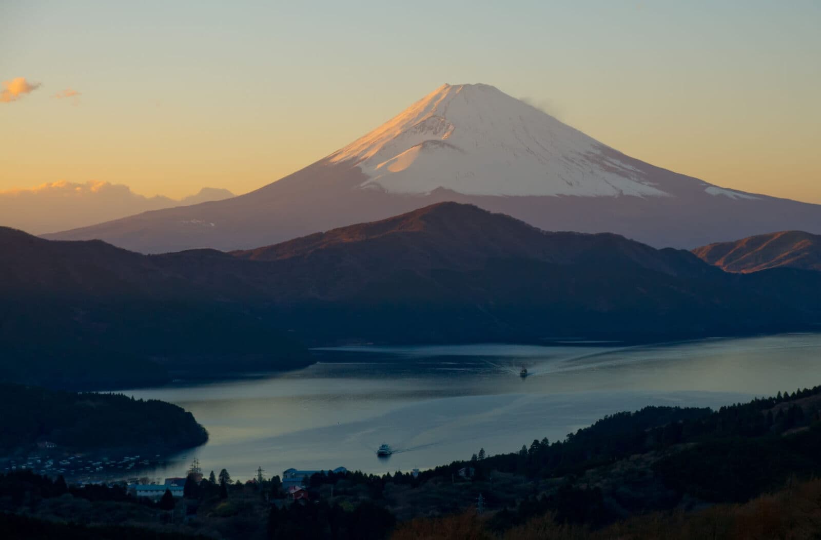Mt Fuji – Hakone in Japan - the sky is clear.
