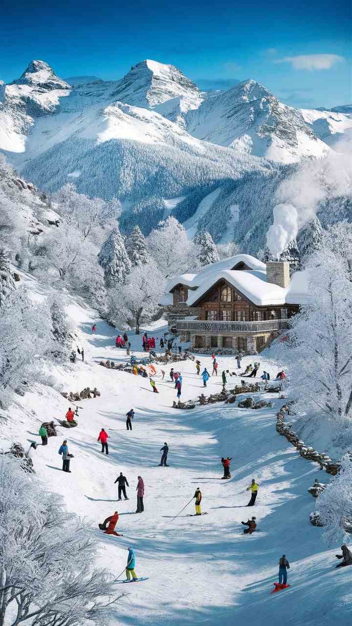 Pahalgam resort background