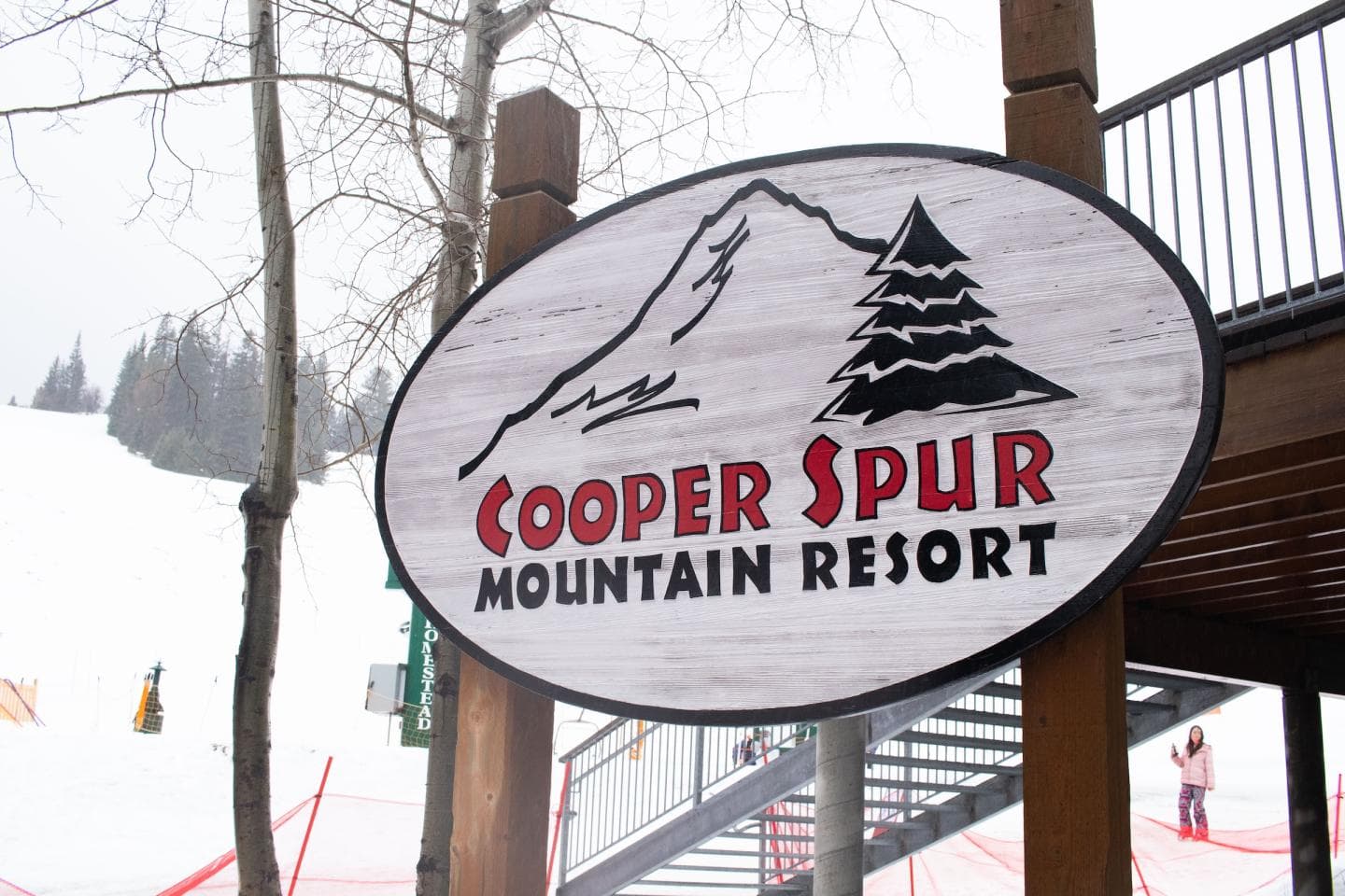 Cooper in USA - a snow covered ski slope.